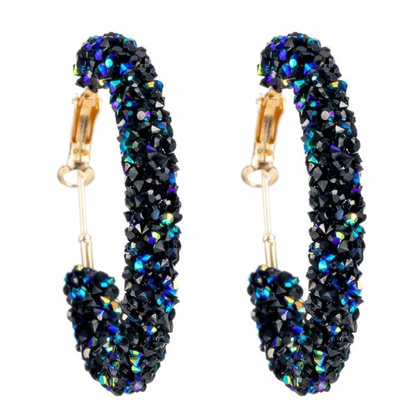 

ювелирные изделия новый дизайн кристалл круг серьги стержня для женщин большой круглый блестящий горный хрусталь серьги моды женщина pendien, Golden