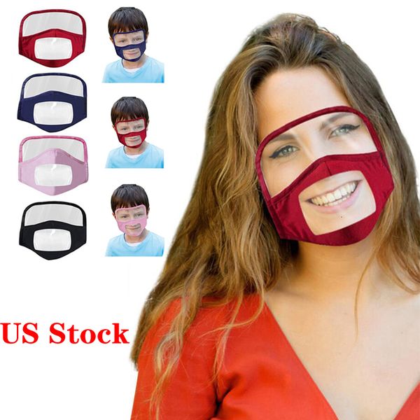 

face with dustproof window cotton mouth clear visible eye shield windproof washable reusable party mask for adults and kids fy9149