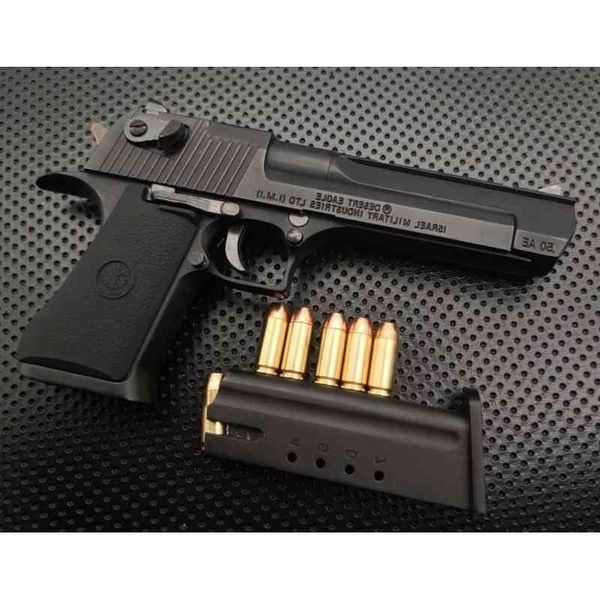 

231: 2.05 alloy imperial desert eagle children's shell throwing gun model all metal simulation disassembly, non launching