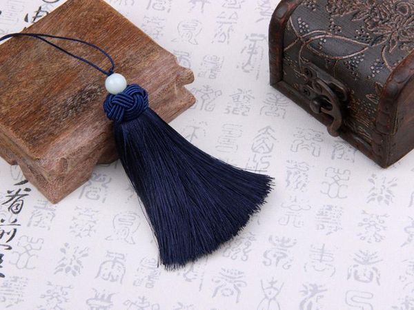 

6pcs lot 8cm pine cap fat tassels hanging rope silk sewing tassel trim decorative key tassels for curtain home decoration h qylovc