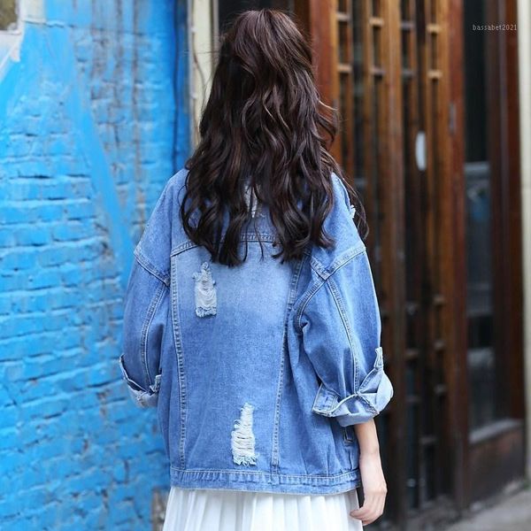 

women's jackets spring fashion long sleeves turn-down collar high-quality female embroidery loose coat short women jacket c 3831, Black;brown