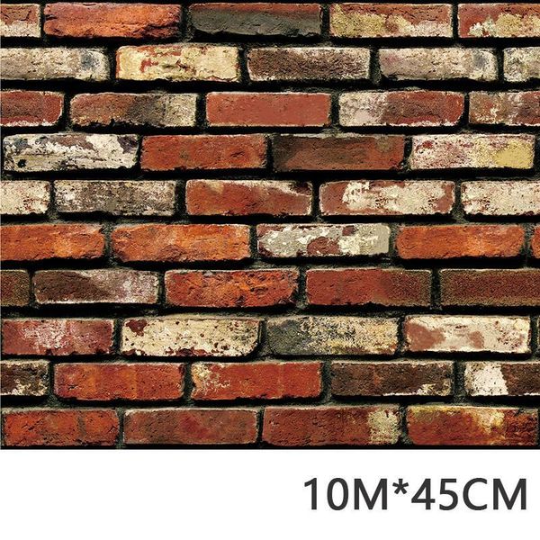 

wall stickers fashion sticker 45cm 5m/10m simulation natural brick kitchen bathroom waterproof pvc decor1