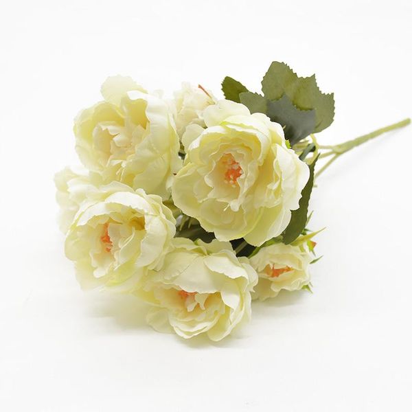 

artificial peony bouquet 5 forks 5 heads for wedding home interior decoration diy bonsai p props festive party fake flowers f jlldko