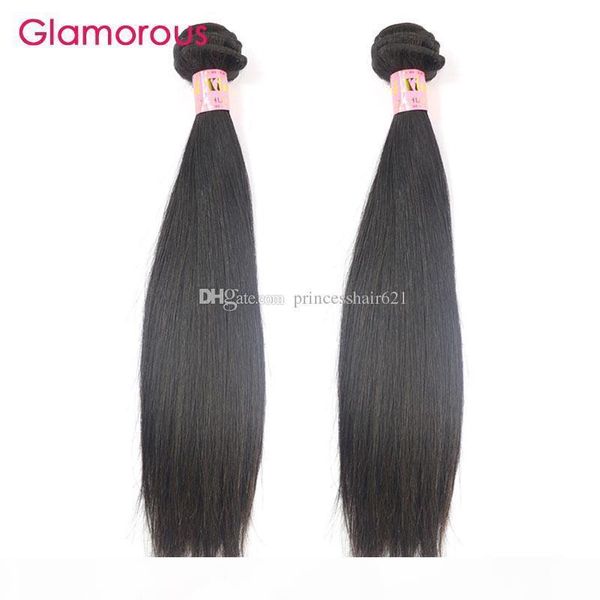 

glamorous 100% virgin human hair weaves 2pcs lot natural color brazilian hair weave bundles wholesale straight human hair for black women