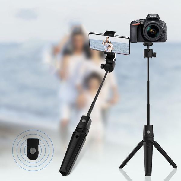 

3pcs/lot selfie stick tripod extendable aluminum selfie stick portable tripod with detachable bluetooth remote