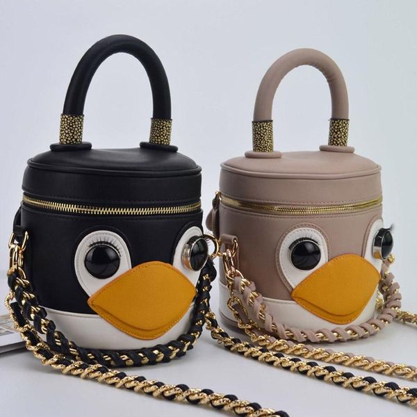

новые девушки мешок плеча корейской моды дамы цепи box малый щитка сумочка хит цвета симпатичные пингвин небольшой мешок