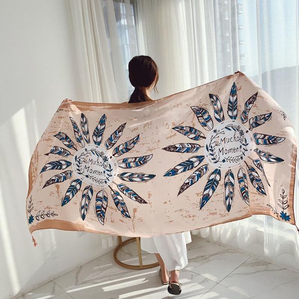 

scarves women ethnic style tassel design multipurpose polyester printed beach towel summer travel sun protection outdoor fashion adults, Blue;gray
