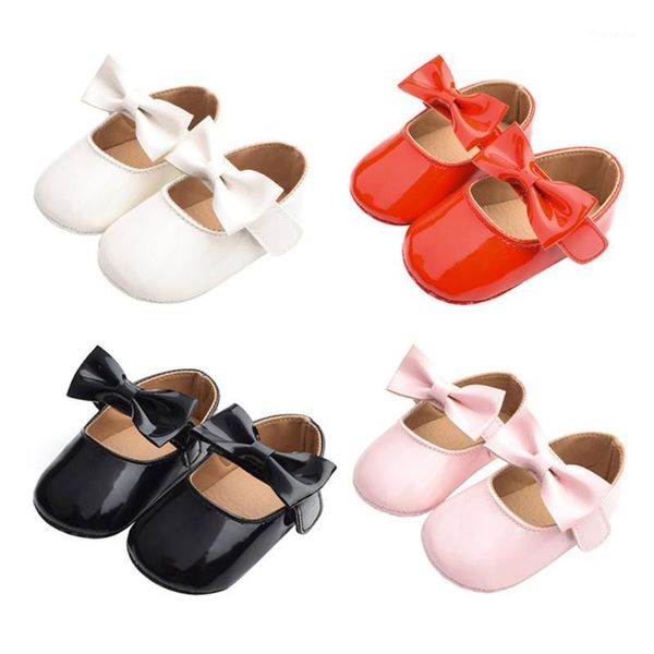 

newborn baby princess prewalker girls bowknot shoes autumn spring leather first walkers kids indoor outdoor casual shoes1