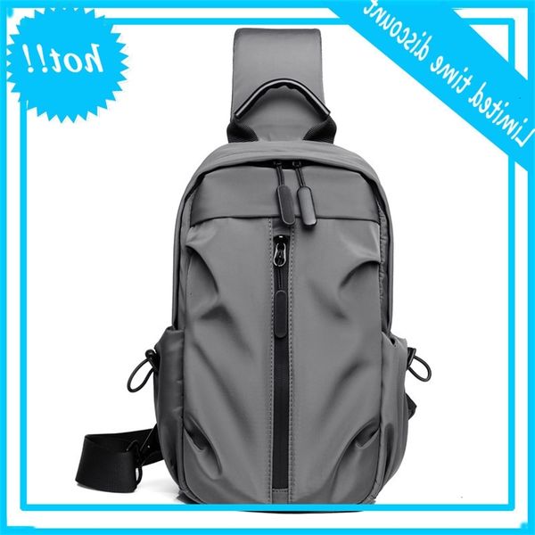 

tilorraine new style chest slant crossbody fahion shoulder business leisure multi function small behind men's bag