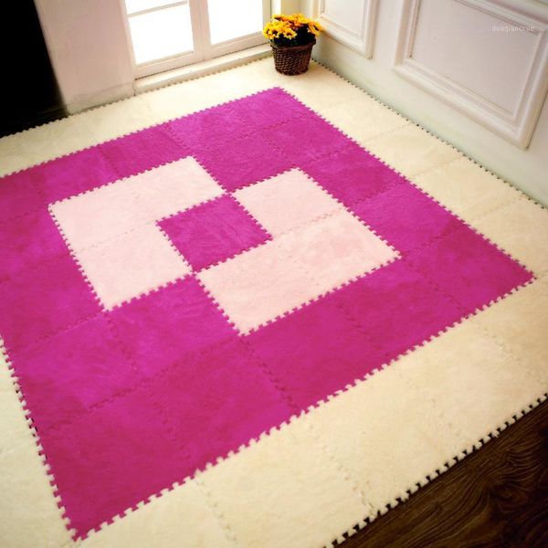 

cushion/decorative pillow 30*30cm kids carpet foam puzzle mat eva shaggy velvet baby eco floor for living room tapetes para casa sala1