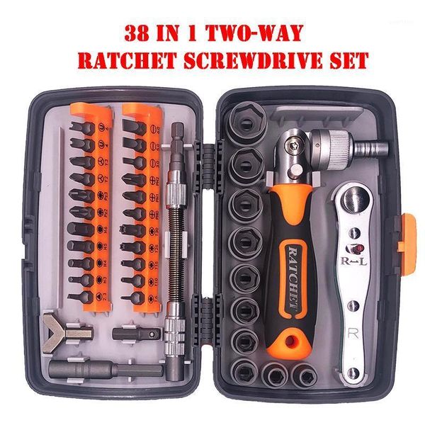 

paron 38 in 1 precision two way ratchet screwdriver kit set spanner for car electromechanical device home appliance repair tools1