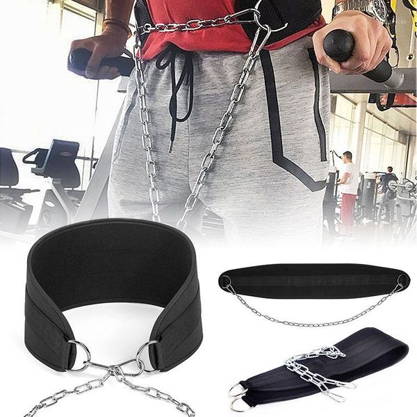 

weight benches thick neoprene lifting belt with chain dipping for pull up chin kettlebell barbell fitness bodybuilding gym1