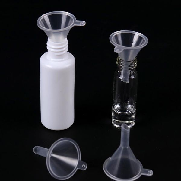 

10pcs mini plastic funnel small mouth liquid oil funnels laboratory supplies tools school experimental bbypxy