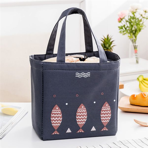 

box thermal oxford lunch waterproof convenient leisure bag cute fish picnic handbag for women kids men 3 n8zvg