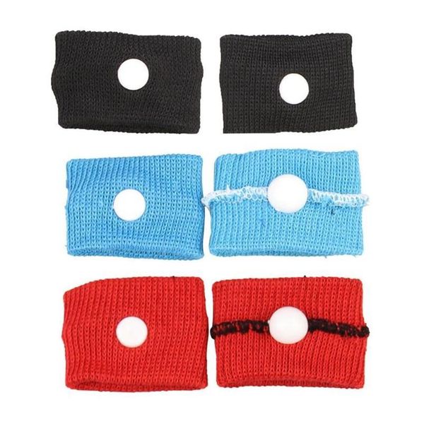 

2pcs travel morning sickness wrist bands anti nausea motion sickness car boat plane wristband wrist support 2019 qylrfn, Black;red