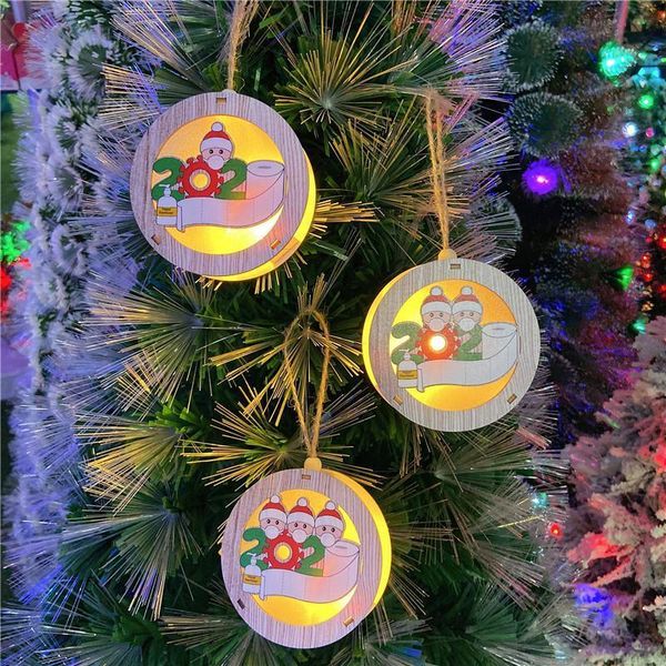 

style lights ornament wood led string hanging 3 pendant personalized christmas ornaments nwb2555
