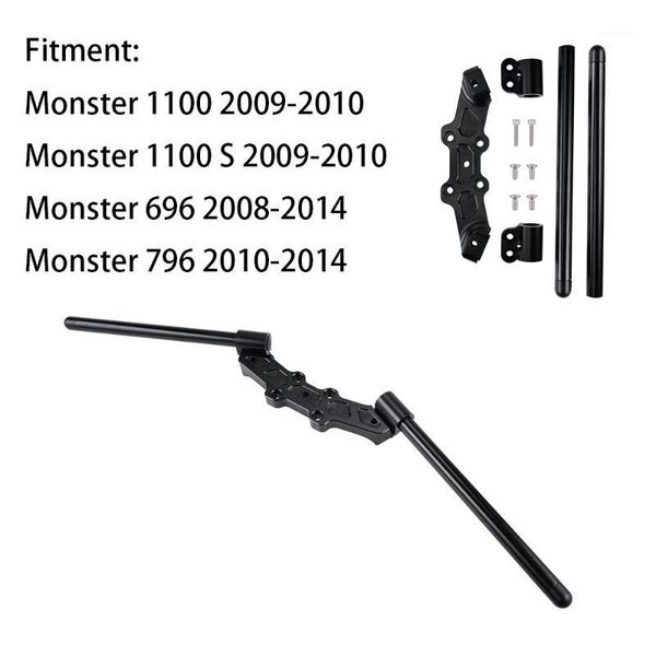 

clip on clipon handlebar handle bar bars adapter plate kit for 1100 s 696 796 10 - 14 13 aluminum motorcycle accessories1