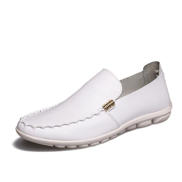 

original genuine leather men dress shoes casual shoes real leather doudou driving comfortable casual, Black