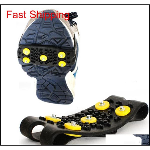 

5 studs ice snow anti-slip winter grips walking climbing skiing shoes cover accessories snow anti slip spikes grips crampon zza213-1 vgf8f