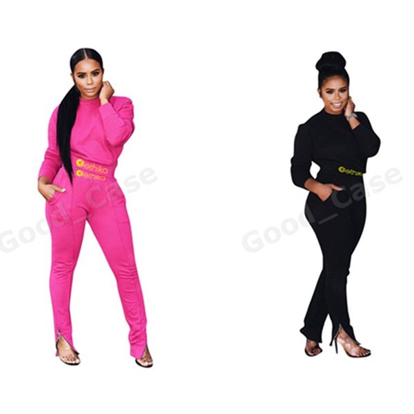 

designers women winter tracksuit long sleeve sweater hoodies + legging pants two-piece suit clothing casual sports outfits f101904, White
