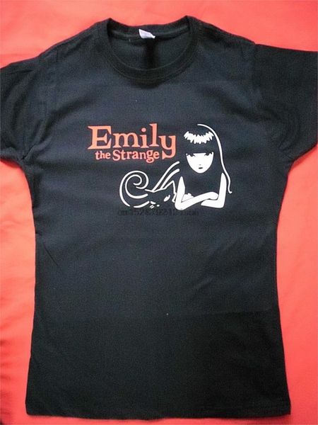 

emily the strange basic logo ladies fitted t-shirt sport hooded sweatshirt hoodie