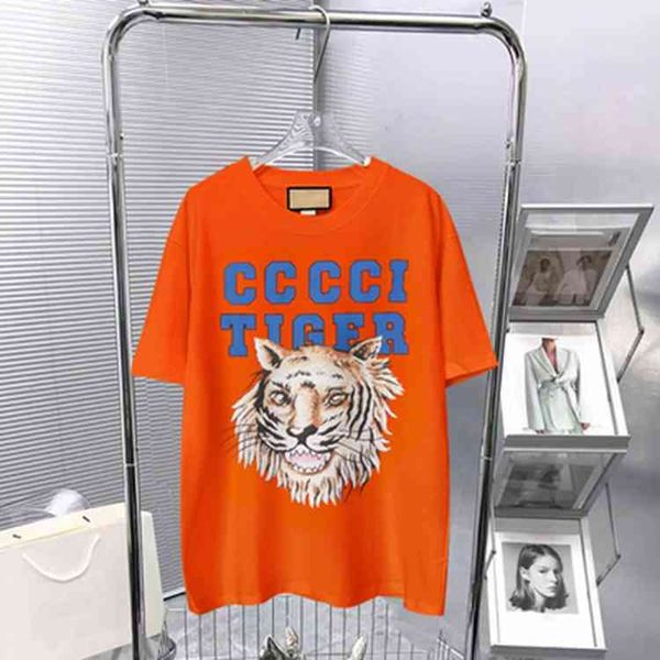 

design clothing chao 22 new anniversary limited short sleeve t-shirt men's and women's letter lightning strawberry bear, White