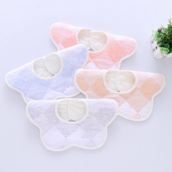 

hair accessories baby bibs cotton flower waterproof cloth saliva towel rotating feeding smock infant burp cloths bandana1, Slivery;white