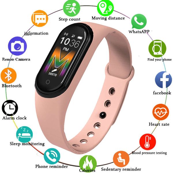 

smart men's and women's sports watch, bluetooth wristband, call, music, novelty, m5bgt
