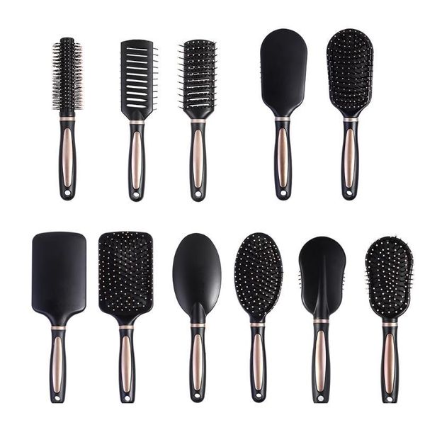 

professional hair brush comb salon barber anti-static hair combs hairbrush hairdressing combs hair care styli wmtlif, Silver
