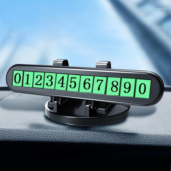 

cell phone mounts & holders universal car holder luminous temporary parking card sticker magnetic number plate in mobile stand1