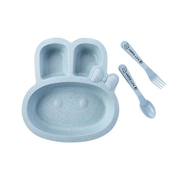 

tuuth cute children tableware set rabbit airplane shape food dishes plates with fork spoon dinner plates for child baby bbywlg bwkf