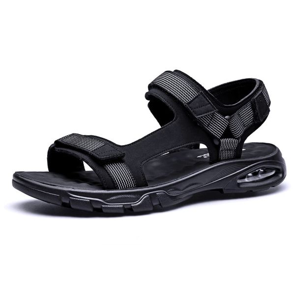 

new summer shoes men beach sandals flat soft casual men sandals 2020 black summer holiday male thick sole a2229 #f16u