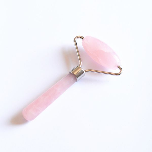 

natural powder crystal face roller skin cares jade rollers durable stick with alloy gold plated 15ym e2