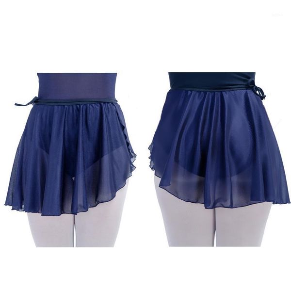

skirt only mesh dance wrap skirts for ladies ballet latin modern dancing full sizes 13 colors available1, Black;red