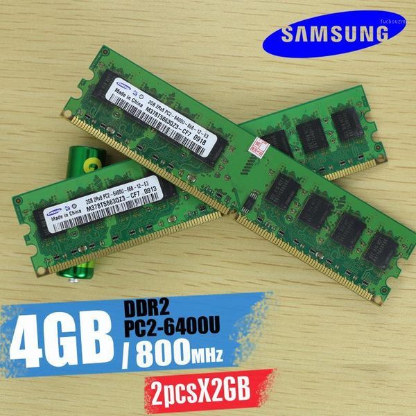 

deskmemory 4gb (2pcsx2gb) 4g 800mhz pc2-6400u ddr2 pc ram 800 6400 2g 240-pin1
