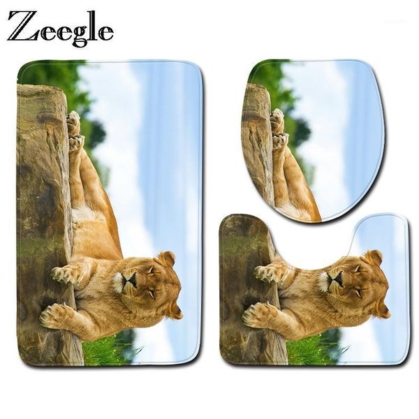 

bath mats zeegle microfiber bathroom floor mat 3pcs set anti-slip for toilet carpet rugs washable mats1