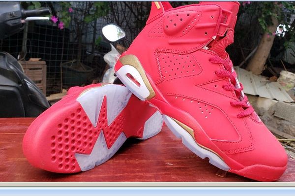 

2020 new men 6s outdoor shoes high red gold leather comfortable trainer sneaker men size 40 -47