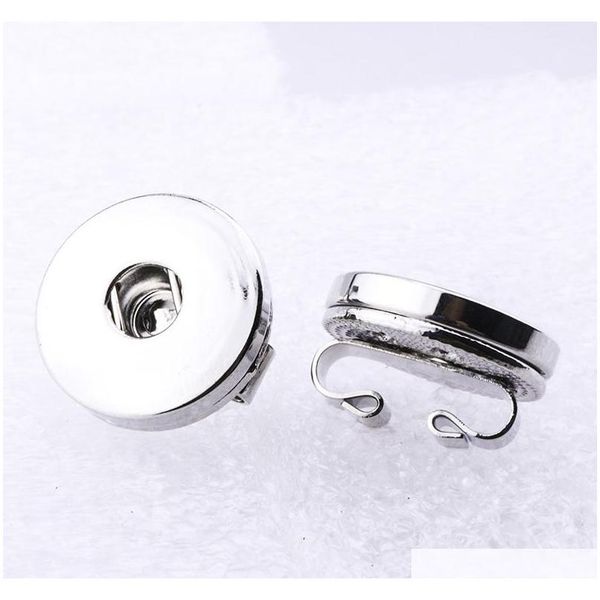 

12mm 18mm snap button accessories findings metal button to make diy snap bracelet necklace snap jewelry 0je9s, Silver