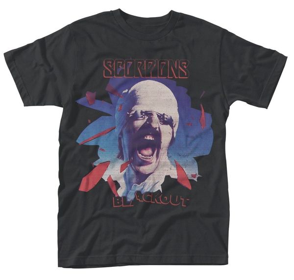 

scorpions 'black out' t-shirt - new & official hip hop clothing short sleeve t shirt tee interesting sport hooded sweatshirt hoodi