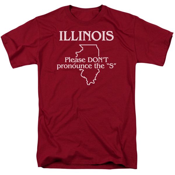 

illinois please don't pronounce the s humorous t - shirt all sizes loose size tee shirt sport hooded sweatshirt hoodie