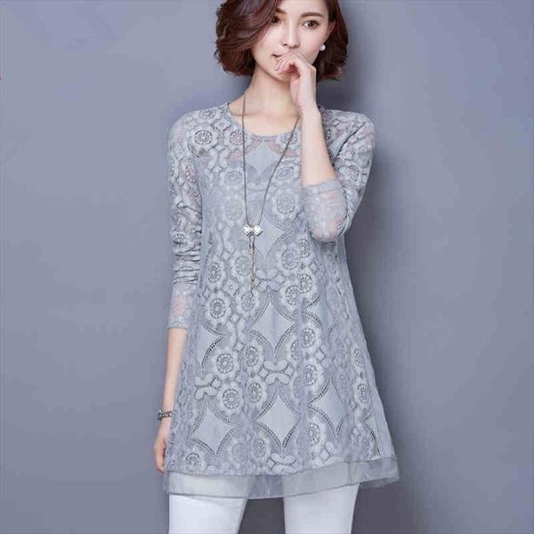 

2020 женщины блузка вскользь о шеи твердого кружева blusas женские топы и блузки с длинным рукавом плюс размер блузка одежда blusas mujer, White