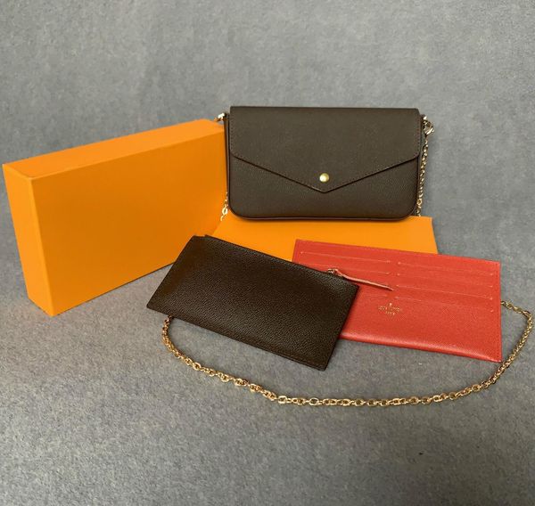 

woman bags fashion women shoulder bags chain bags size 21/11/2 cm model 61276 with box dust bag