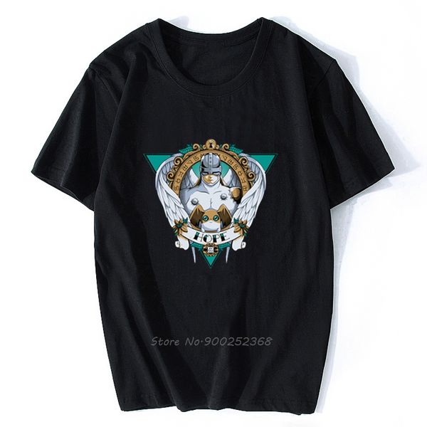 

digimon patamon и angemon hope digital print vintage childish японские аниме мужчины хлопок streetwear дизайнеров толстовку футболки толстов