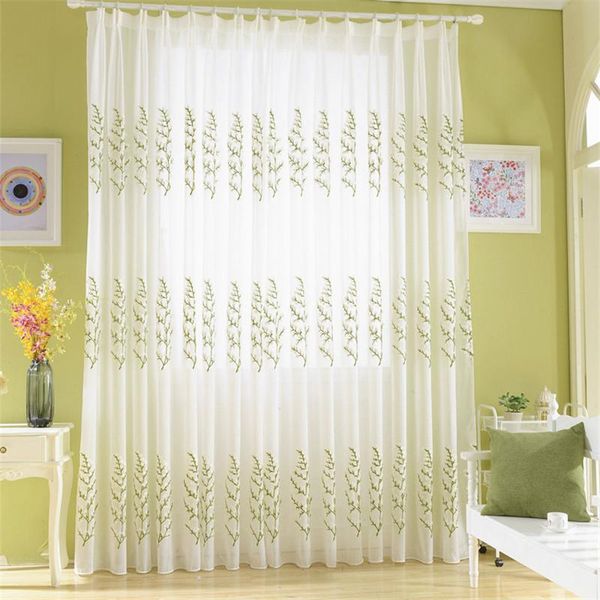 

curtain & drapes embroidered lucky tree curtains for living room bedroom window curtainsheer drape home decor