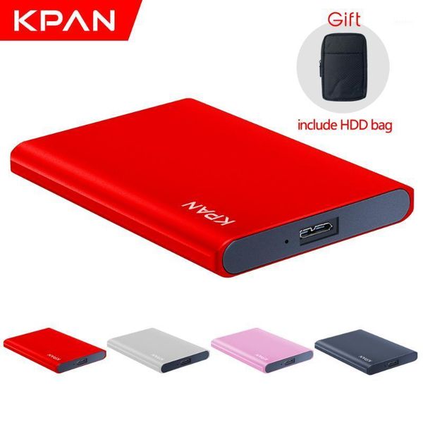 

kpan metal thin hdd external portable hard drive storage capacity disco duro portÃ¡til externo for pc/mac include hdd bag gift1