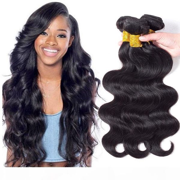 

new arrival peruvian virgin body wave human hair weave 3 4 5 bundles 8a virgin malaysian brazilian wet and wary hair extensions, Black