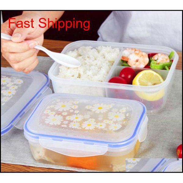 

1000ml lunch boxes 3 cell food container healthy plastic bento boxes micro qylmyc garden2010