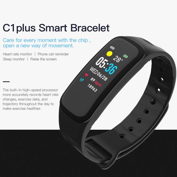 

c1 plus, waterproof heart rate monitor, intelligent blood prsure wristband