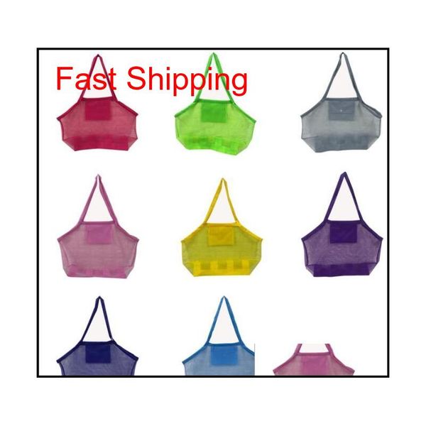 

large capacity sand away beach mesh bag pouch kids children toys shell towl net organizer tote kka5549 mt5bu