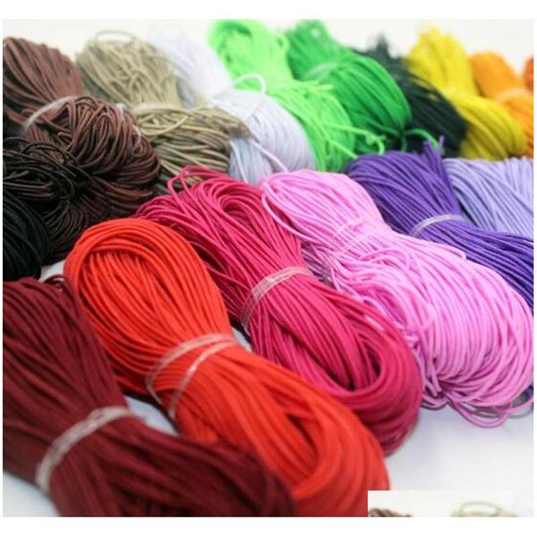 

1/0.8mm colorful high-quality round elastic band round elastic rope rubber band string cord elastic line diy sewing cr qylskj bdetoys